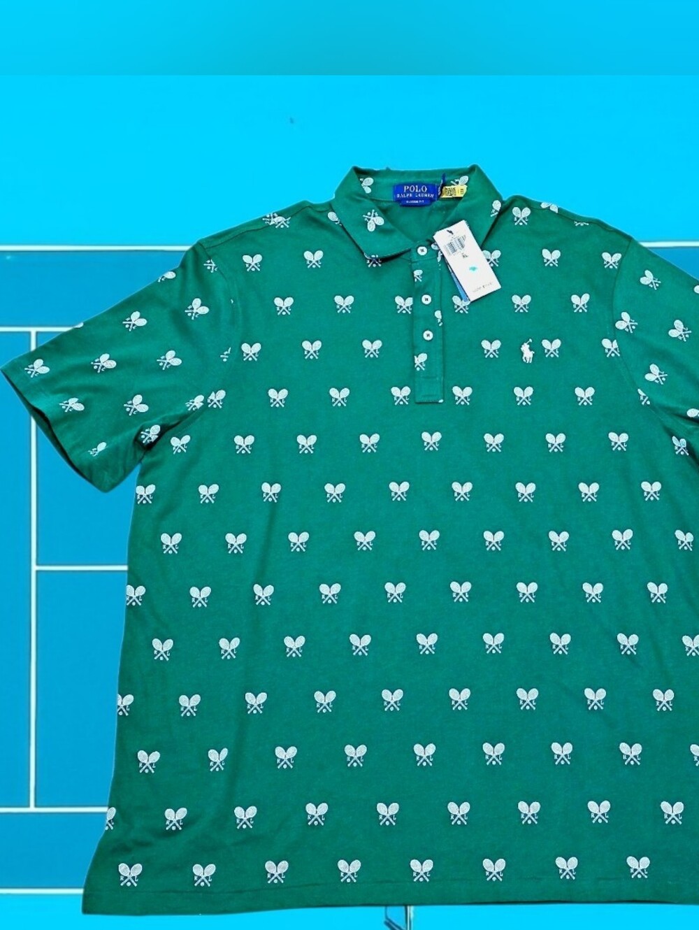 Polo by Ralph Lauren Green Tennis Racket Polo Set (Shirt & Pants)